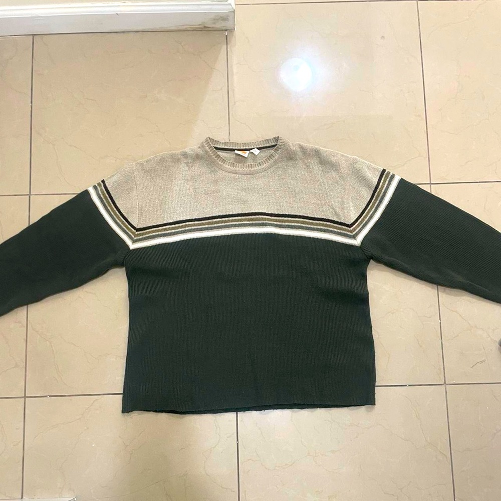 Vintage 00’s Sideout Striped Earthy Sweatshirt Longsleeve Shirt